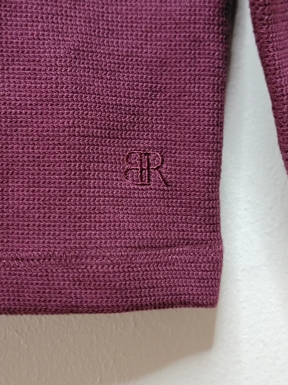 Official Banana Republic Pullover Crewneck Waffle Knit Sweatshirt Burgundy 2XL